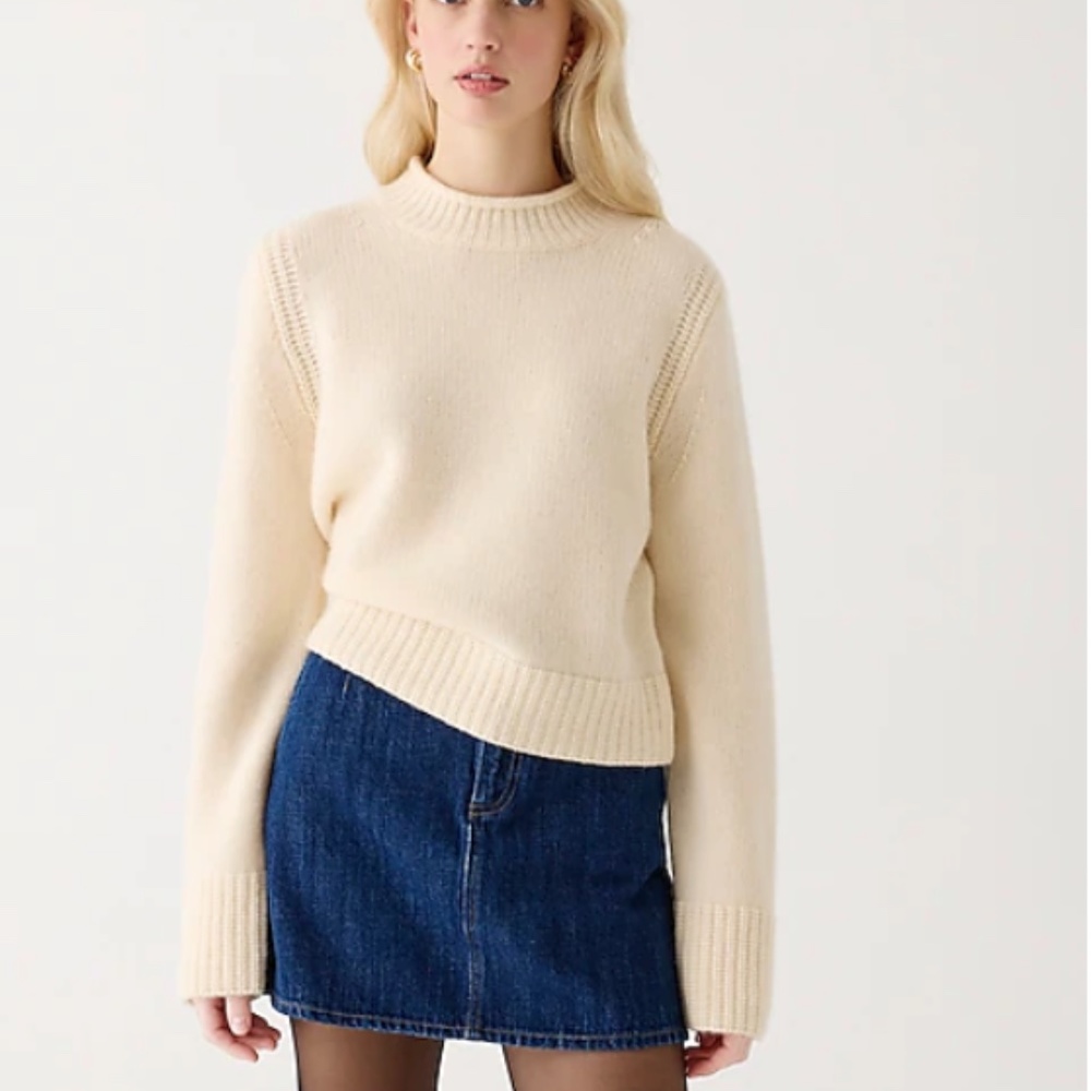 J. CrewCashmere Rollneck™ sweater NWT 'Sesame' size medium